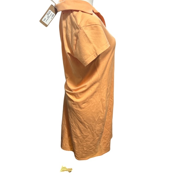 Talbots Petites Small Coral Polo Maxi Dress NWT Short Sleeve Cotton Blend - Picture 3 of 7